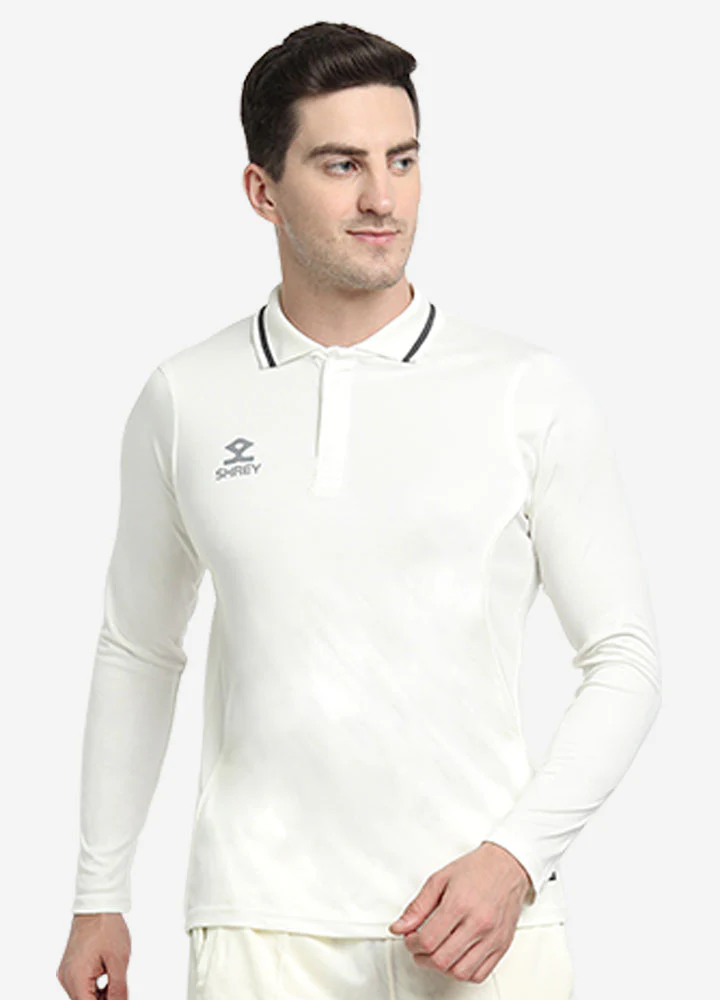 Shrey Cricket Premium Shirt L/S (Off White) - Image 2