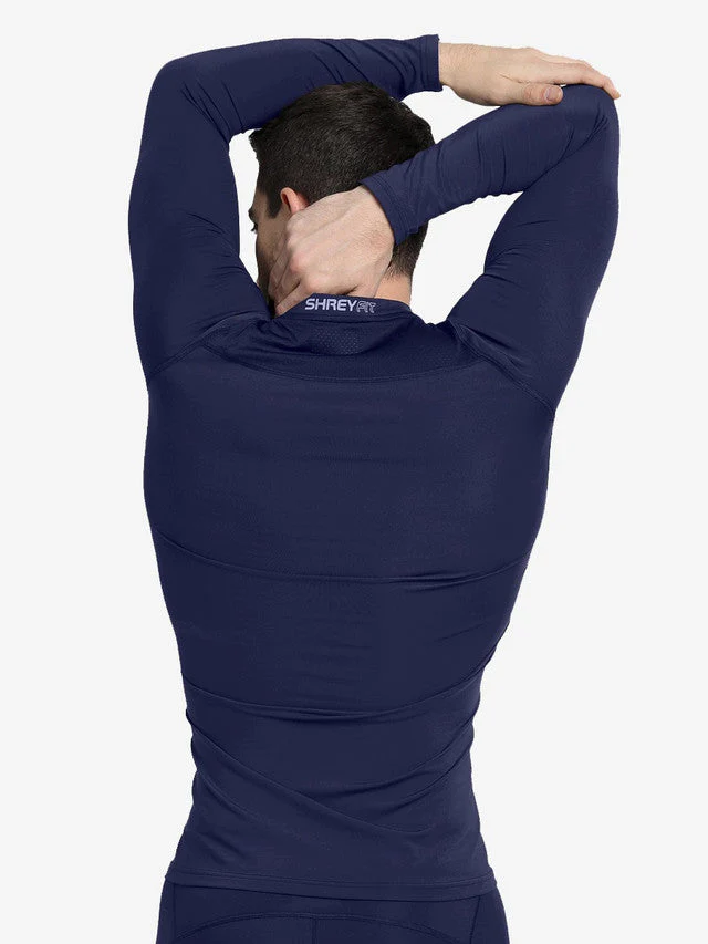 Shrey Intense Compression Long Sleev Top - Navy - Image 3