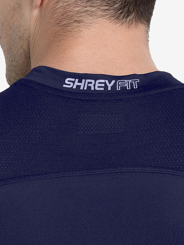 Shrey Intense Compression Short Sleev Top - Navy (India -Size) - Image 4